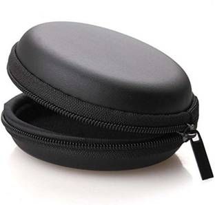 Diamond Look Leather Zipper Headphone Pouch For Universal
