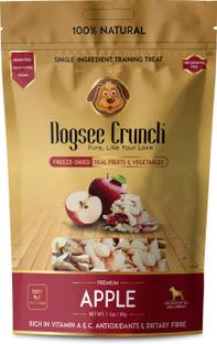 Dogsee Chew Crunch Apple|100% Natural|Freeze Dried|Single Ingredient-30 gm Fruit Dog Treat