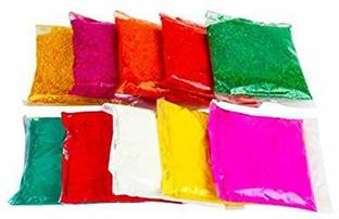 DMS रिटेल Set of 20 Premium Quality Multi Color Rangoli Colors -100 Grams in Each Packets -Diwali Rangoli Color Powder for Floor Decoration Total 2 KG रंगोली स्टैंसिल