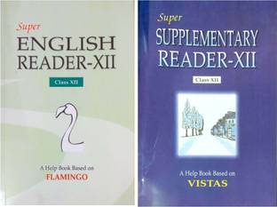 Super NCERT Flamingo And Vistas Fully Solved With Questions And Answers And Word Meanings Helpbook In English (Core Course) For Class - 12 ( Set Of 2 Books)