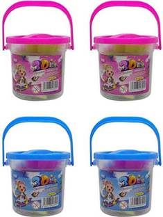 MYNEX Multicolor Bucket Stick Clay Set of 4 Art Clay