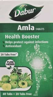 Dabur Amla tablets pure herbs - Health Booster Pack of 3