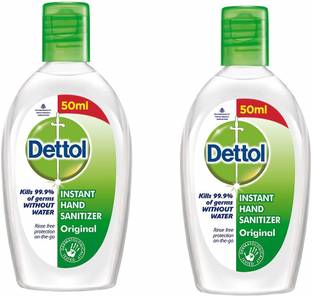 Dettol Original Germ Protection Alcohol based , 50ml Hand Sanitizer Bottle