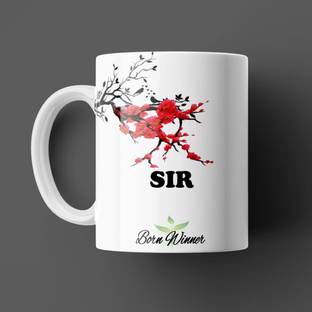 Beautum BRN WNNER Sir Name Printed White Ceramic (350)ml Model NO: BRNWIN20689 Ceramic Coffee Mug
