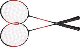 SBM badmintion racket set of 2 one road Multicolor Strung Badminton Racquet