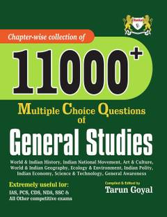 Dhankar's 11000+ MCQ Of General Studies For Civil Services, PCS, NDA, CDS, Assistant Commandant And Other Competitive Exams Paperback – 2020