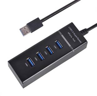 coolcold USB3.0 Hub High Speed 4 Port Hub for pendrive, Card Rader, Speaker, Camera, TV, Mobile, iPhone iPods etc (USB 3.0 4 Port Hub) 4 Port USB Hub