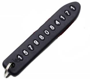 Delidge Number Plate keychain -01 Black Key Chain