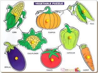 TheToyGood Knobbed Puzzle - Vegetables