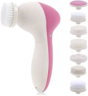 fizz FACIAL MASSAGERS 5 in 1 Smoothing Beauty Care Facial Massager (Pink,white) Massager