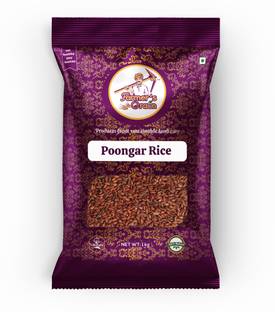 Farmers Grain Traditional Poongar Rice (1 kg) Red Boiled Rice (Medium Grain, Parboiled)