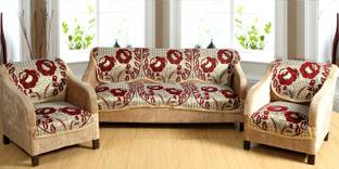 Nendle Polycotton Floral 3+2 Seater Sofa Cover