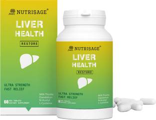 Nutrisage Liver Health Detox, Repair supplement I All Natural Herbal Blend with Milk Thistle