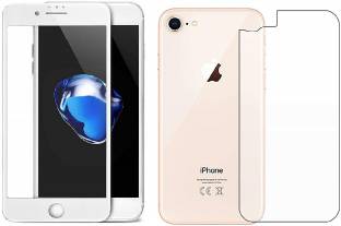 Mobilive Front and Back Tempered Glass for iPhone 7 Front Edge to Edge Glass & Back Screen Guard