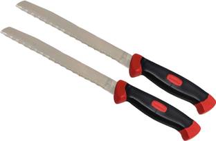 GC Royal 2 Pc Stainless Steel Knife 2 pc Bread Knife with pointed edge. stainless Steel Blade for cutting Bread-6.5"