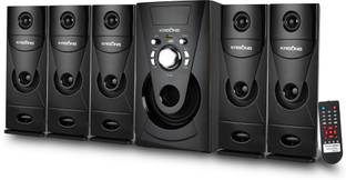 KRISONS Genius-300| App Controlled, Bluetooth Supporting Home Theatre 5.1 | USB, AUX, LCD Display, Built-in FM, Recording, Remote Control Bluetooth Home Theatre