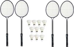 Monika Sports Racquet AND Feather Shuttle KIT Badminton Kit