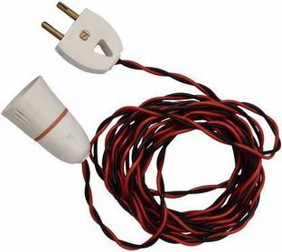 SIDDHI Bulb Holder with 2 Metre Flexible Wire and 2 Pin Plug Plastic Light Socket Plastic Light Socket Brass Light Socket
