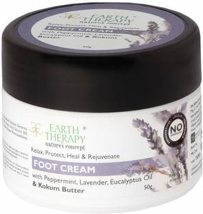 EARTH THERAPY Foot Cream For Cracked Heels, Dry Skin, Feet Repair, Knee Brightening Whitening Hydration & Ultra Healing For Women & Men