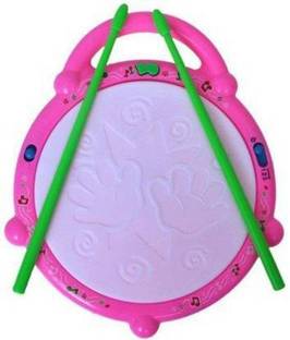 khilona bazar Flash Drum with 3D Multi Colour Light and Music for Kids A