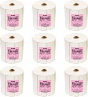 TSC Tudko 50 X 35 mm, (White) Direct Thermal Barcode Paper Labels (DT), Set of 9 Roll, Address Label Self-adhesive Paper Label