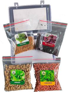 Biosnyg Organic combo of leafy vegetable (four varieties) 25gm Seeds Seed