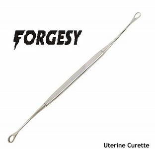 Forgesy Impex Uterine Curette - 1 PC Utility Forceps