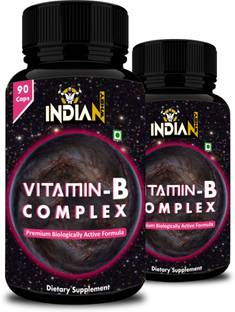 Indian Whey B-Complex Vitamins-B12, B1, B2, B3, B6, Biotin | B-Complex Supplement, Pack of 2