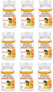IMMUNO CORE Vitamin D3,Vitamin C & Zinc Chewable Tablet