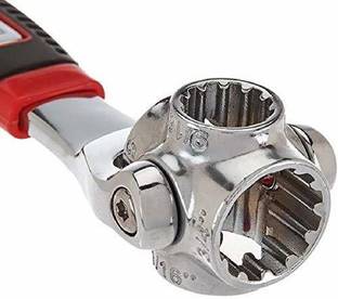 MOONZA 48 in 1 Socket Wrench Set Multifunctional/Industrial Universal Adjustable Tool kit/studcart Tiger Wrench Set/Hand Operated Bolt pana car Spanner Tools 48 in 1 Socket Wrench Set Multifunctional/Industrial Universal Adjustable Tool kit/studcart Tiger Wrench Set/Hand Operated Bolt pana car Spanner Tools Double Sided Socket Wrench