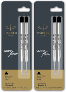 PARKER Flow Combo 4 Refills Black Ball Pen Refill