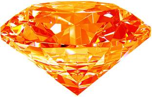 R.K GEMS Original Orange American Diamond (Zircon) Gemstone Cubic Zirconia Stone