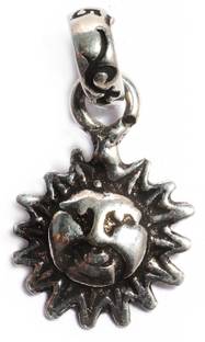 jsaj GOD PENDENT LOCKET SURAJ IN SMALL SIZE UNISEX PENDENT Sterling Silver Silver Pendant