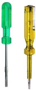 Paradise Tools India 2 in 1 Screwdriver with Line Tester Combo Pack Standard Screwdriver Set