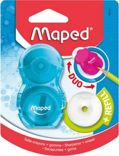 Maped Basic Loopy Duo Combo(Eraser + Sharpener) Single Pencil Sharpeners