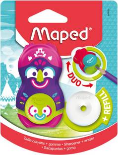 Maped Premium Loopy Duo Combo(Eraser + Sharpener) Single Pencil Sharpeners