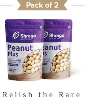 Shrego Peanut Plus Light Roasted Whole Peanuts Unsalted