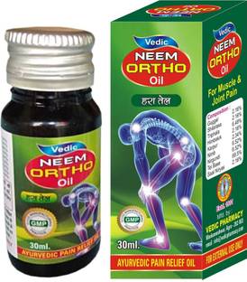 Vedic Neem Ortho Oil - (Pack of 3) Pain Relief Oil |Arthritis, Muscle & Joint |Injuries & Wounds