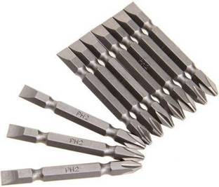 Qualigen Good Quality 10 pcs screwdriver PH2 Bit Set (+)(-) pack of 10 Screwdriver Bit Set