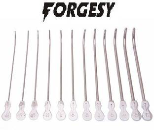 Forgesy Clutton Urethral Sound 10" Set Of 10 Utility Forceps