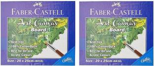 FABER-CASTELL faber castell Cotton Acid Free Board Canvas (Set of 2)