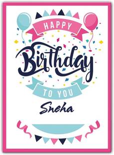 Midas Craft Happy Birthday Sneha ….13 Gift Birthday Quote Greeting Card
