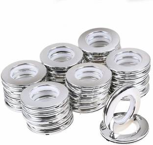 uniquella Premium Pack of 24 Curtain Rings Silent Movement For Door and Window Curtain Ring