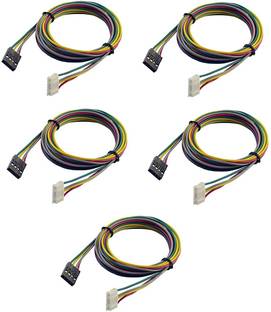INVENTO 5pcs 1mtr Nema 17 6pin XH2.54 to 4pin dupont connector stepper motor 3d printer Automotive Electronic Hobby Kit