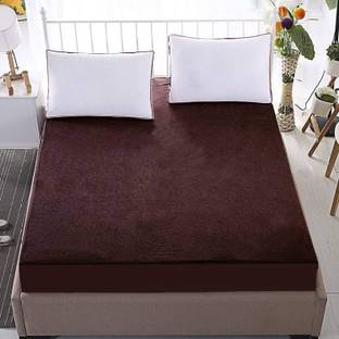 Magixy Single Size Fitted Terry Cotton Breathable, Stretchable, Waterproof Mattress Cover