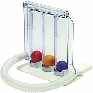 MEDILINE PLUS Spirometer/Respirometer/ 3-ball Lung/Respiratory Exerciser 3-ball Respiratory Exerciser(Pack of 1) 3 Ball Spirometer Respiratory Exerciser