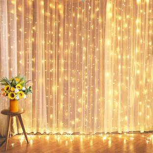 MIRADH 24 LEDs 2.03 m Yellow Flickering Water Drop Rice Lights
