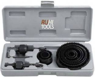 ruhitools 12 pcs hole saw kit set use fro wood working,plastic 12 Pcs Hole Saw Set Rotary Bit Set