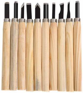 MegaDeal Wood Carving Hand Tool Set Professional Woodworking Gouges 12-Piece Combination Chisel Set