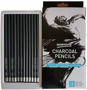 WORISON CHARCOAL PENCIL HEXAGONAL Shaped Color Pencils